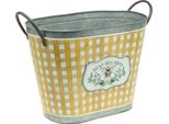 Fioriera Ovale Con Motivo Di Api Fioriera In Metallo Decorazione Estiva Vintage Fioriera Con Manico 38X24X29Cm