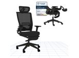 Flexispot Foldex Sedia Ergonomica Per Ufficio Pieghevole Per Piccoli Spazi Supporto Lombare Braccioli Regolabili In Altezza Con Poggiapiedi Nero
