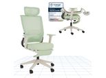 Flexispot Foldex Sedia Da Ufficio Ergonomica, Sedia Da Ufficio Pieghevole Per Piccoli Ambienti Con Supporto Lombare Braccioli Regolabili In Altezza Con Poggiapiedi Verde