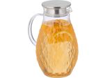 Caraffa In Vetro Relaxdays Con Coperchio 2 Litri