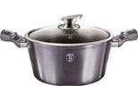 Casseruola Berlingerhaus Con Coperchio Con Superficie In Marmo 24 Cm Carbon Pro Line BH-6893