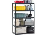 Scaffalatura Per Garage Vevor, Scaffale A Innesto Da 3000 Lb, Scaffale Di Stoccaggio In Metallo Regolabile, 5 Livelli, 24'' X 4'' X 7'' 8'' Per Cucina, Officina, Cantina, Magazzino, Nero