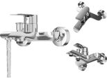 Miscelatore A Parete Granitan | Vito - Cromo - Design Ergonomico - Facilità Di Installazione - Durata Nel Tempo
