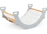 Arco Di Arrampicata Costway Con Morbido Cuscino, Triangolo Di Arrampicata Per Dondolare, Arrampicarsi E Gattonare, Struttura Di Arrampicata Per Interni In Legno, Per Bambini A Partire Da 1 Anno Grey