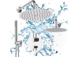 Set Doccia A Incasso Granitan | - Glami Cromo - Soffione A Pioggia Da 250 Mm - Design Moderno - Minimalista