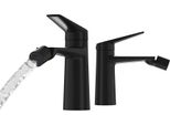 Miscelatore Per Bidet Granitan | Nave - Nero - Design Moderno - Ottone Di Alta Qualità - Miscelatore Monocomando