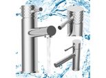 Miscelatore Per Lavabo Granitan | Glami - Cromo - Basso - Design Moderno - Funzionamento Ergonomico