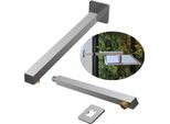 Granitan | Miscelatore Per Doccia Quadrato - 370 Mm - Cromo - Design Moderno - Minimalista Ed Elegante
