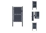 Vidaxl Cancello Da Giardino In Acciaio 100×125 Cm Antracite - Cancelli Da Giardino