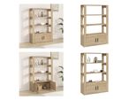 Vidaxl Credenza In Rovere Sonoma 80X30X119,5 Cm In Legno - Credenza - Credenze - Armadio - Armadio Portaoggetti