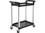 Succebuy Carrello Multiuso 136 Kg Carrello Di Servizio A 2 Livelli Carrello Porta Attrezzi 800X410X945 Mm
