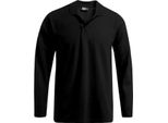 Promodoro 4600 | Polo Uomo Manica Lunga Pesante - Colore: Nero - Taglia: 4XL