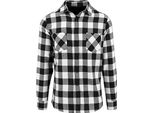 Build Your Brand BY031 | Camicia Di Flanella A Quadri - Camicia Da Boscaiolo - Colore: Nero/Bianco - Taglia: M