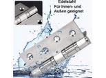 8 X Cerniere Per Cancelli In Acciaio Inox - Cerniere Per Porte Pesanti - Cerniere Per Cancelli Da Giardino In Acciaio Inox 100 Mm X 75,5 Mm - Set Di Raccordi Per Barche - Connettore Per Mobili, Finestre, Armadietti Con Montaggio - Cerniera Per Porte