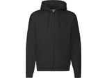 Felpa Con Cappuccio Fruit Of The Loom Da Uomo Con Zip / Giacca Con Cappuccio BC360 (L) (Nero)