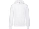 Felpa Con Cappuccio / Felpa Con Cappuccio / Maglione Con Cappuccio Da Uomo Fruit Of The Loom BC366 (Xl) (Bianco)