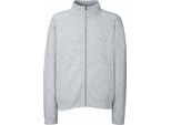Fruit Of The Loom Giacca Felpata Premium 70/30 Da Uomo / Giacca Felpata / Felpa Con Zip RW3165 (M) (Grigio Screziato)