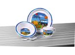 Set Di Stoviglie In Melamina Per Bambini Camp4 "We Love Camping"""