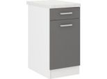 Mobili Da Cucina 40 X 47 X 82 Cm Grigio Melamin Pvc