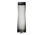 Blomus Splash Caraffa D'acqua, Caraffa, Caraffa, Acciaio Inox Lucido, Vetro Trasparente, Silicone, Nero, 1 Litro, 63807