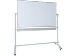 Lavagna Bianca Dahle Basic 100 X 150 Cm Mobile, Dipinta Di Bianco Su Entrambi I Lati