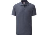 Polo Fruit Of The Loom 65/35 Herren Piqué, Kurzarm BC388 (S) (Marineblau Meliert)