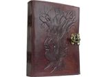 Albero Della Vita * Diario In Pelle Sketchbook Vintage Fatto A Mano India