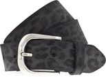 Vanzetti Pelle Cintura Animal Scouting 35Mm Leather Belt W80 Leo Gray Grigio Multicolore