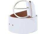 Vanzetti Pelle Cintura Hollywood Boulevard 60Mm Round Leather Belt W100 White Bianco
