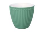 Greengate Latte Cup Mug Alice Verde Scuro Servizio Da Tavola Quotidiano Dusty Green 300 Ml