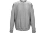 Awdis Just Hoods Awdis Unisex Run Neck Uni Felpa (280 Gsm) PC2103 (4XL) (Grau Meliert)