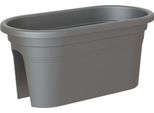 Artevasi© Venezia Jardiniere Ringhiera Antracite 60 Cm - Plastica