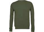 Canvas 3945 | Pile Uomo Sweat Drop Shoulder - Colore: Verde Militare - Taglia: Xs