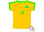 Decorazione Da Parete Maglia Da Calcio Del Brasile Giallo-Verde-Blu - Taglia Unica