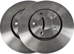 2X Disco Freno Vaico V33-80003 Anteriore Per Chrysler Voyager Iv (Rg Rs) 39Mm