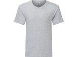 Fruit Of The Loom - T-Shirt "Iconic 150"" Con Scollo A V Da Uomo BC4794 (M) (Grigio Screziato)"