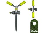 Irrigatore Circolare A 2 Bracci Con Picchetto A Terra Irrigazione Fino A 153 M² Irrigazione Irrigatore Per Prato Lime Line Bradas 4475