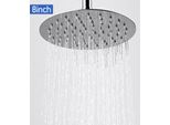 Vingo Soffione 20Cm Soffione Doccia In Acciaio Inox Doccia Benessere Doccia A Pioggia 8 Pollici