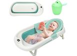 Jiubiaz Culla Per Neonati Culla Per Bambini Pieghevole Pieghevole Per Il Bagnetto Sicuro 3 In 1 0-6 Anni Con Piedini Portatile Verde