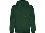 Awdis - Felpa Con Cappuccio, Biologica Per Uomo PC4386 (S) (Verde Bottiglia)