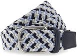 Vanzetti Cintura Braided Women's Belt W75 Lightblue / White