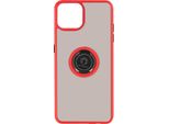 Custodia Ibrida Per Cellulare Con Supporto Ad Anello Per Apple Iphone 13 Pro Max - Rosso