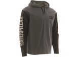Caterpillar - T-Shirt Con Cappuccio Da Uomo FS7885 (M) (Grigio Scuro)