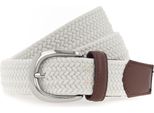 Vanzetti Cintura 30Mm Braided Women's Belt W75 Cream-White Bianco
