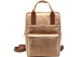 Esquire Zaino Con Scomparto Per Laptop Kork Backpack Natural Marrone Chiaro