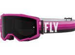 Fly Racing Zone Motocross Brille, Nero/Rosa