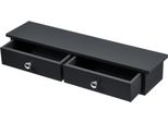 Scaffale A Muro 'Geeste' Con 2 Cassetti Scaffale Pensile 60 X 15 X 10 Cm Nero