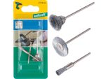 Wolfcraft Steel Wire Mini Brush Set 3-Part 2114000 3 Pc(S)