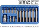Set Di Bit A Profilo Torx E Inserti Per Dadi Set Di Bit A Cricchetto 15 Pezzi