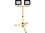 Yakimz Led Proiettore Con Treppiede Luci Di Lavoro Faretto Hotel Costruzione Proiettore 2X50W Bianco Freddo